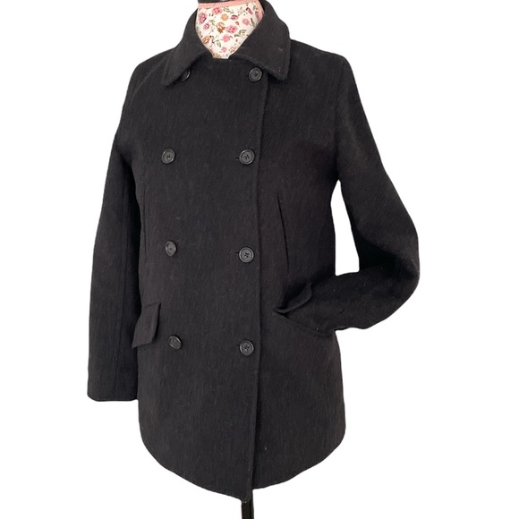 J.Crew Wool Jacket Long Sleeve Button-Front Cashmere Thinsulate Sz XSP